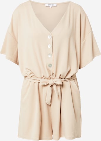 ABOUT YOU Jumpsuit 'Naja' in Beige: voorkant