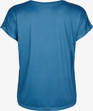 Active by Zizzi Sportshirt 'Abasic' in Blau