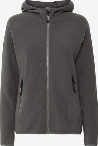 Oxmo Fleece Jacket 'FINJA' in Grey: front