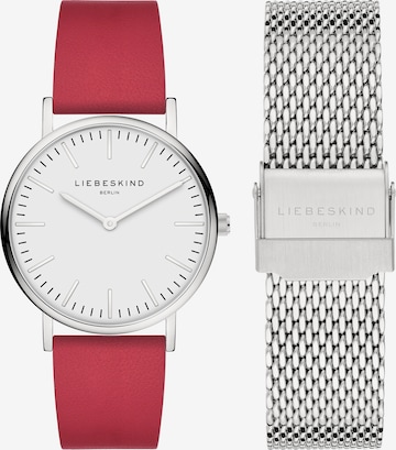 Liebeskind Berlin Analoog horloge in Rood: voorkant