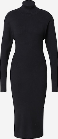Gina Tricot Πλεκτό φόρεμα 'Hanna' σε μαύρο: μπροστά