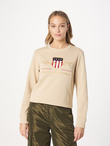 GANT - Sweatshirt em bege: frente