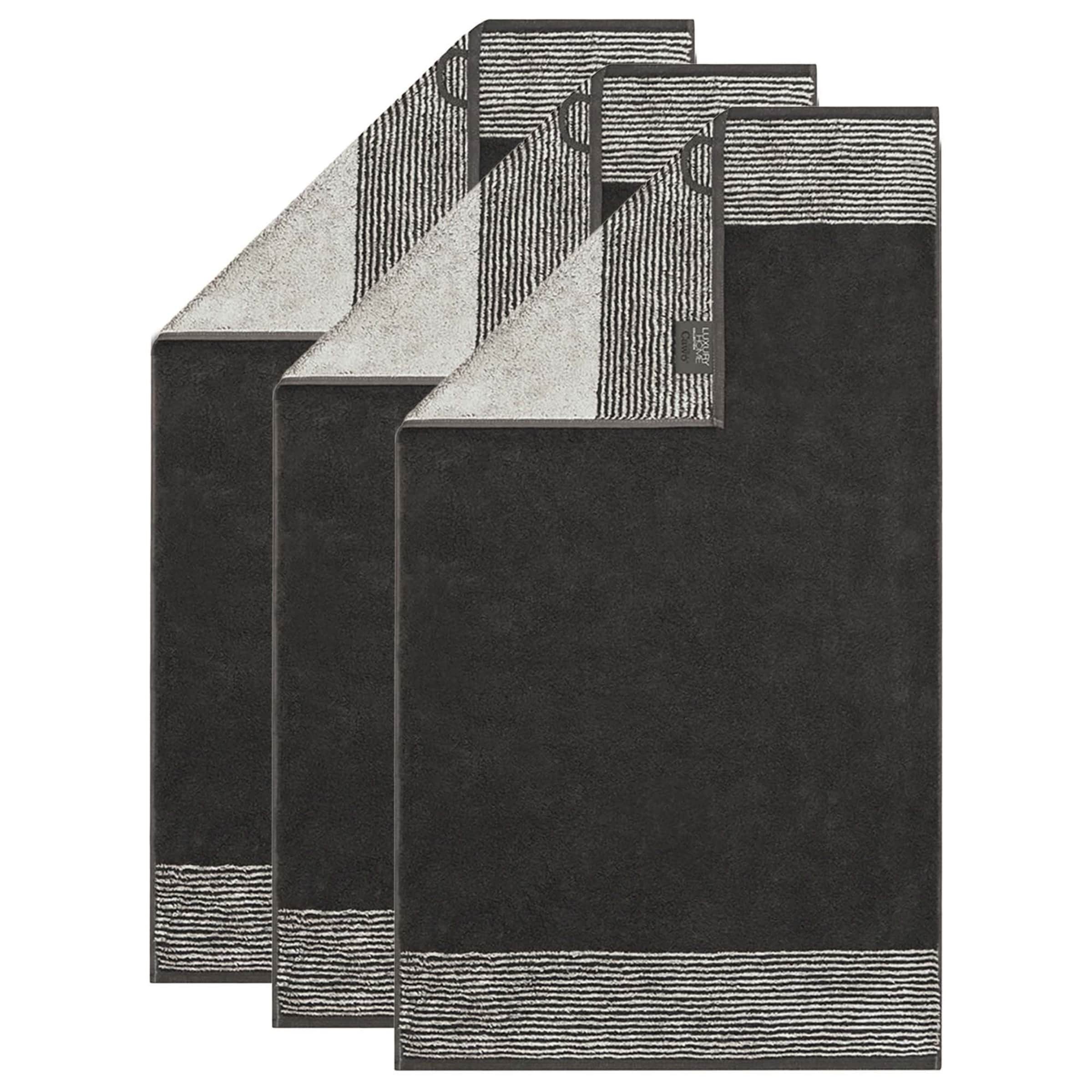 Cawö Gästetuch in Grau: Vorderseite