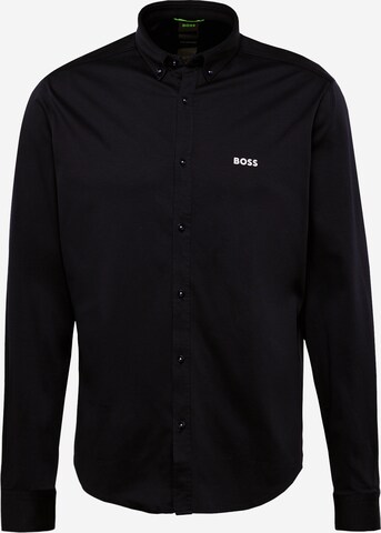 BOSS Regular Fit Hemd 'B Motion L' in Schwarz: predná strana