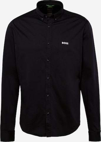 BOSS Green Regular fit Button Up Shirt 'B Motion L' in Black: front