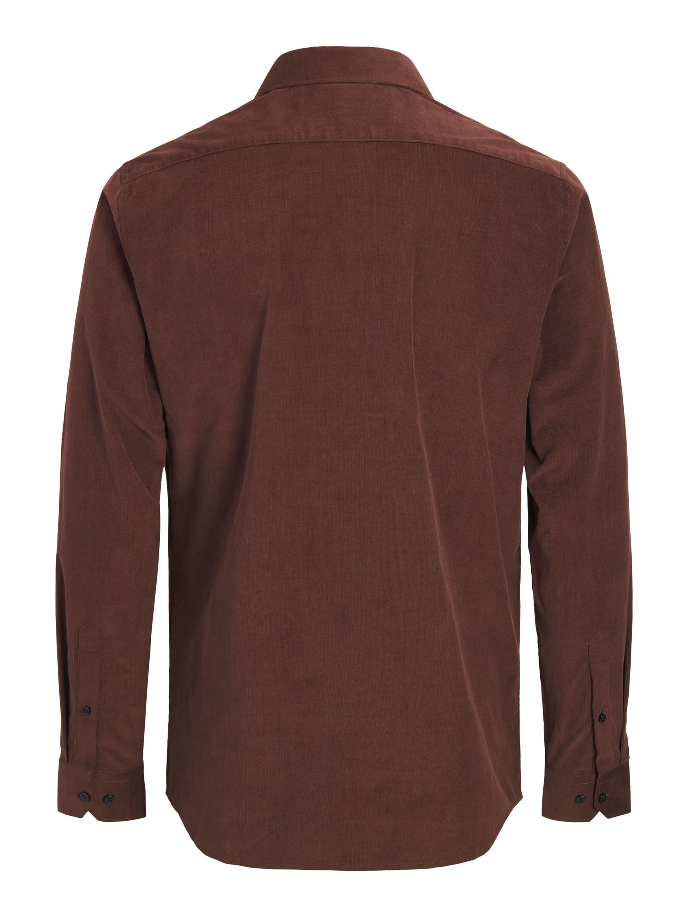 JACK & JONES Regular Fit Hemd in Braun