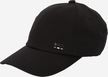 Casquette BOSS en noir : devant