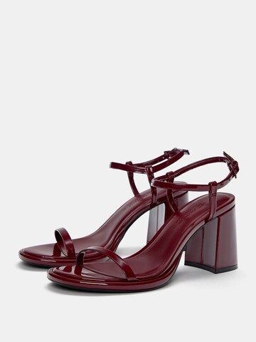Pull&Bear Sandalen met riem in Bruin