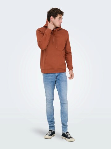 Only & Sons Sweatshirt 'ONSCONNOR' in Rot