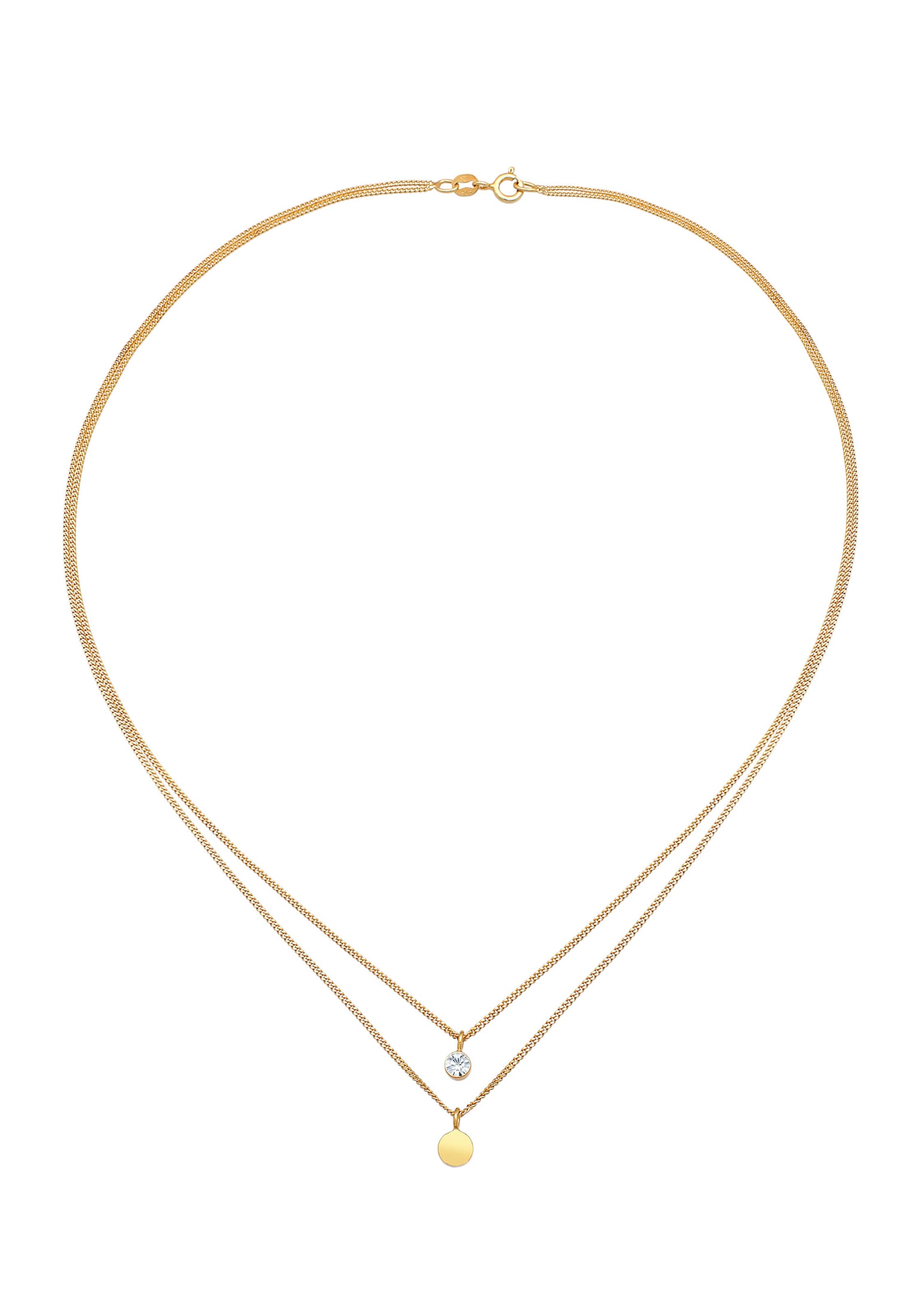 auksinė ELLI Grandinėlė 'Plättchen': priekis