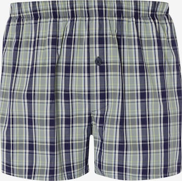 Hanro Boxershorts ' Fancy Woven ' in Blau: predná strana