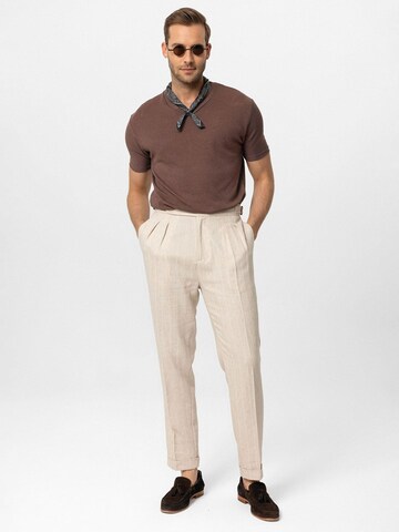 Antioch - Camisa 'Marcello' em castanho