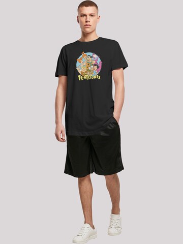 T-Shirt 'Familie Feuerstein The Flintstones' F4NT4STIC en noir