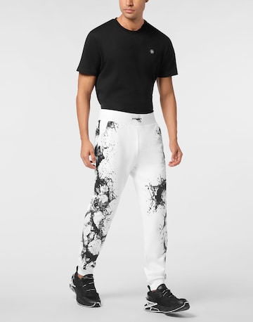 Plein Sport Tapered Trousers 'Splash' in White