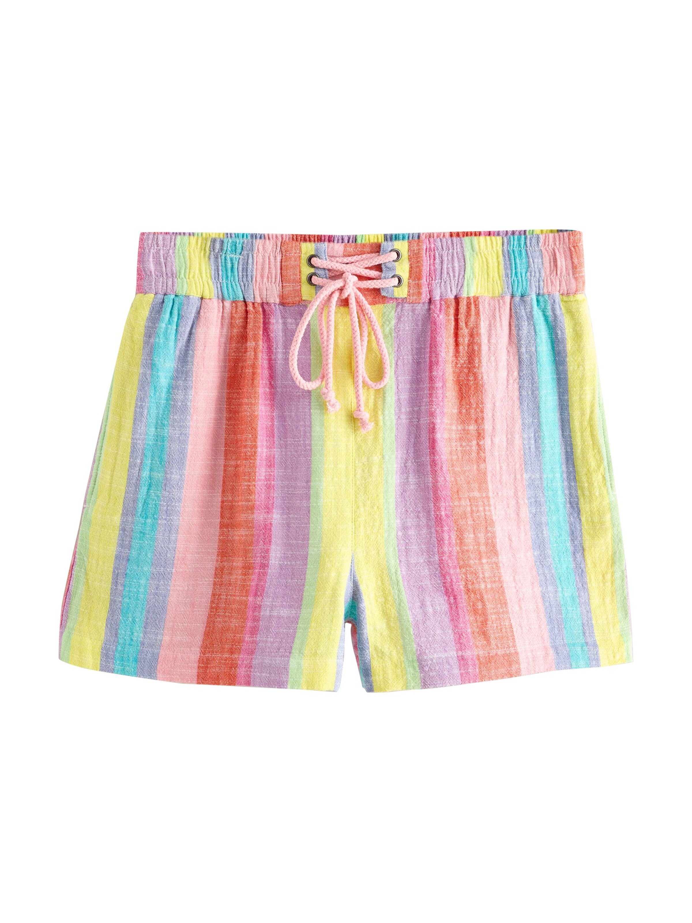 Next Pantalon en jaune / lavande / rose / rose, Vue avec produit