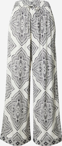 ONLYWide Leg/ Široke nogavice Hlače 'ONLHAIRON' - bijela boja: prednji dio