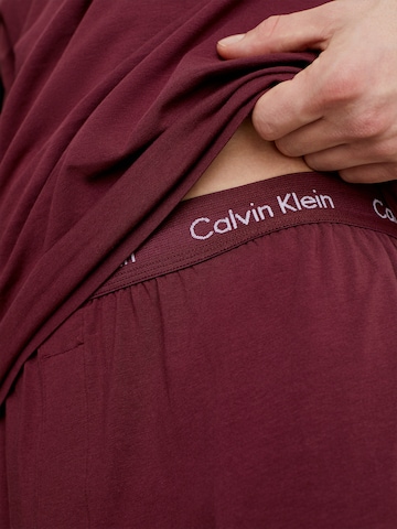 Calvin Klein Underwear Dlhé pyžamo - Červená