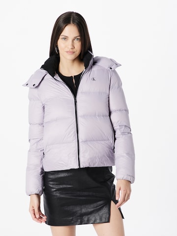 Calvin Klein JeansZimska jakna - ljubičasta boja: prednji dio