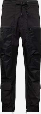 G-Star RAW Дънки Tapered Leg Карго панталон '3D PM' в черно: отпред