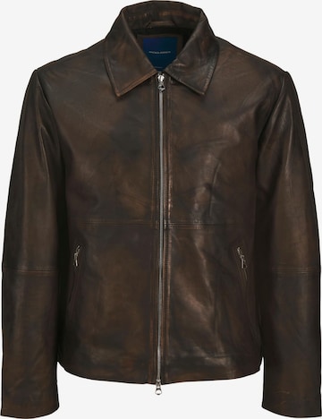 Veste mi-saison JACK & JONES en marron : devant