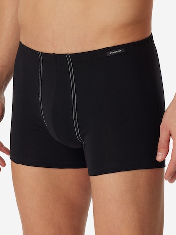 SCHIESSER Boxershorts 'Cotton Essentials' in Schwarz