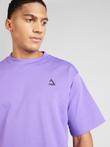 JACK & JONES T-Shirt 'Triangle' in Lila