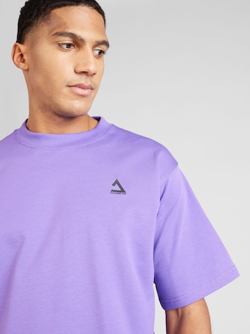JACK & JONES T-shirt 'Triangle' i lila