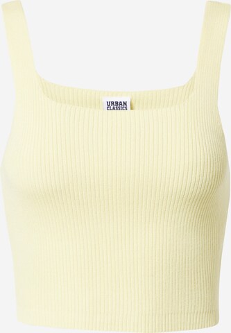 Tops en tricot Urban Classics en jaune : devant