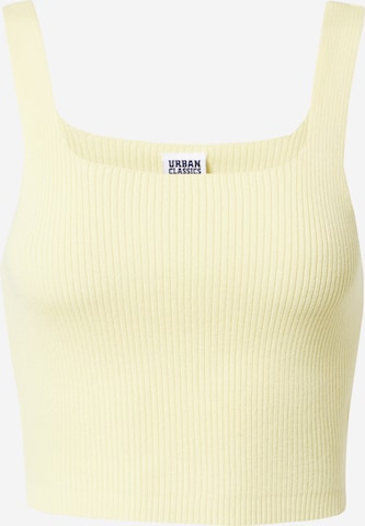 Urban Classics Knitted Top in Yellow: front