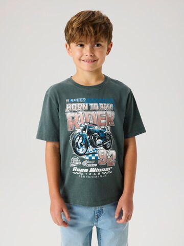 NAME IT - Camiseta 'NKMBANK' en gris: frente