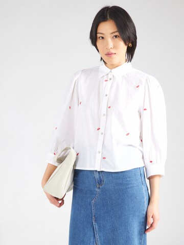 Camicia da donna 'ONLCANDY' di ONLY in bianco: frontale