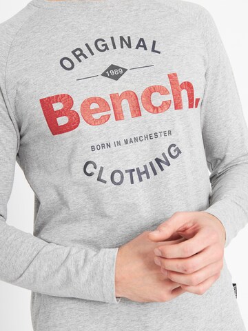 BENCH Long Sleeve T-Shirt 'Stampon' in Grau