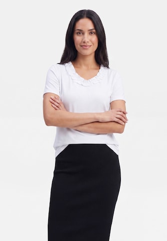 usha BLACK LABEL Blouse in Wit: voorkant