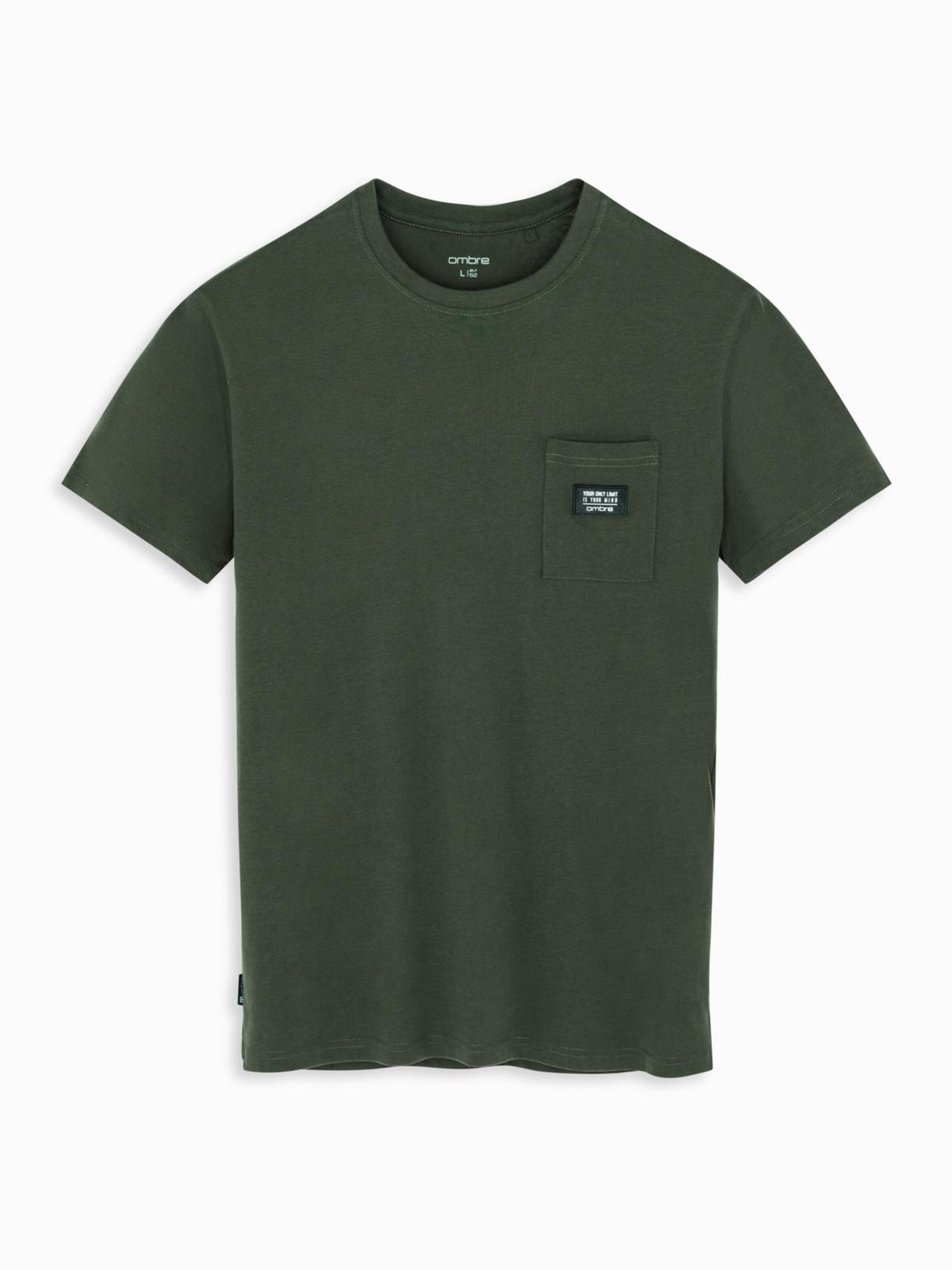 Ombre Shirt in Groen: voorkant