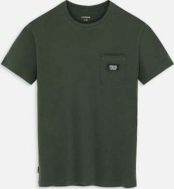 Ombre Shirt in Groen: voorkant