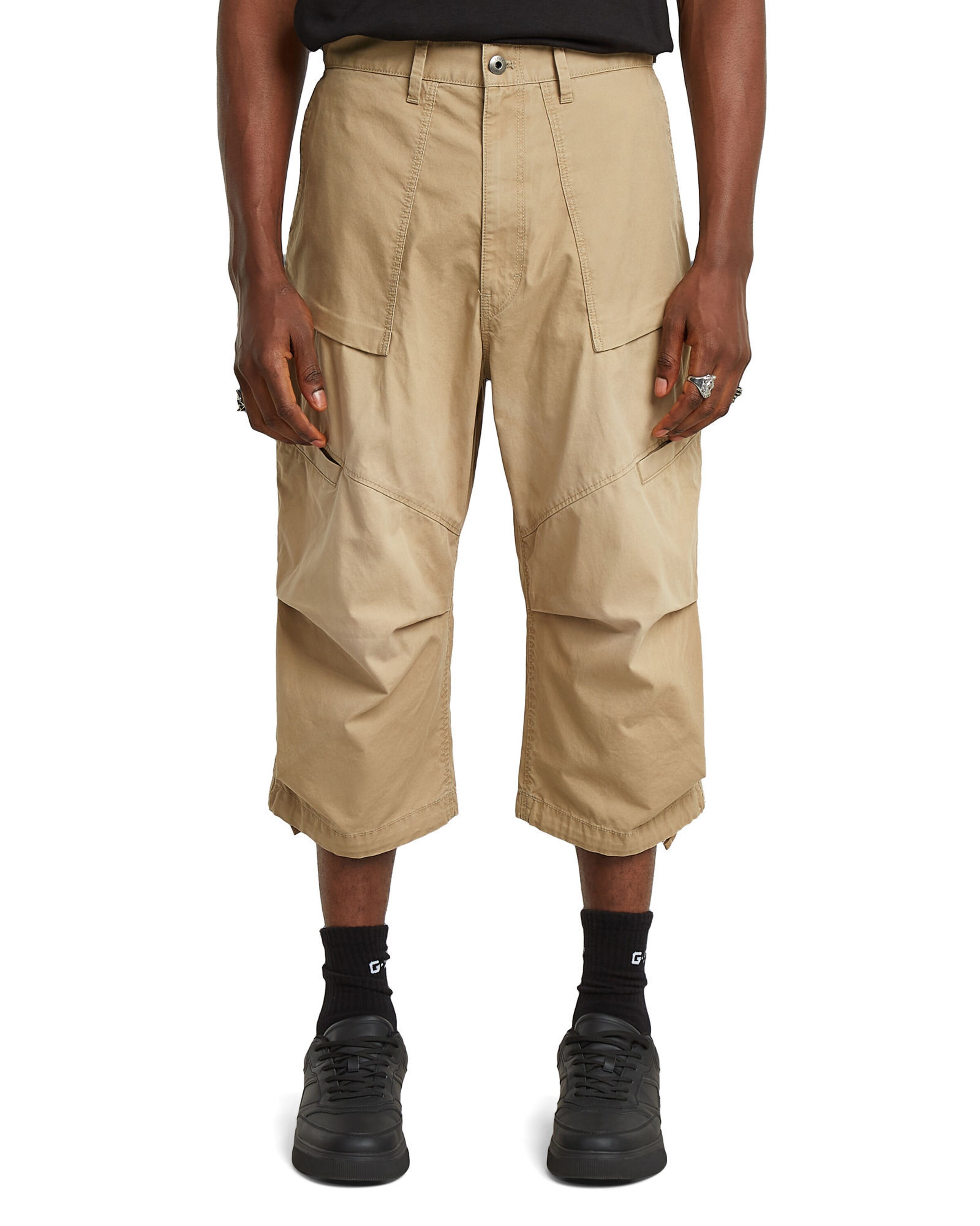G-STAR Loose fit Trousers in Beige: front