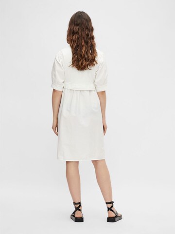 Robe 'Carolina' MAMALICIOUS en blanc