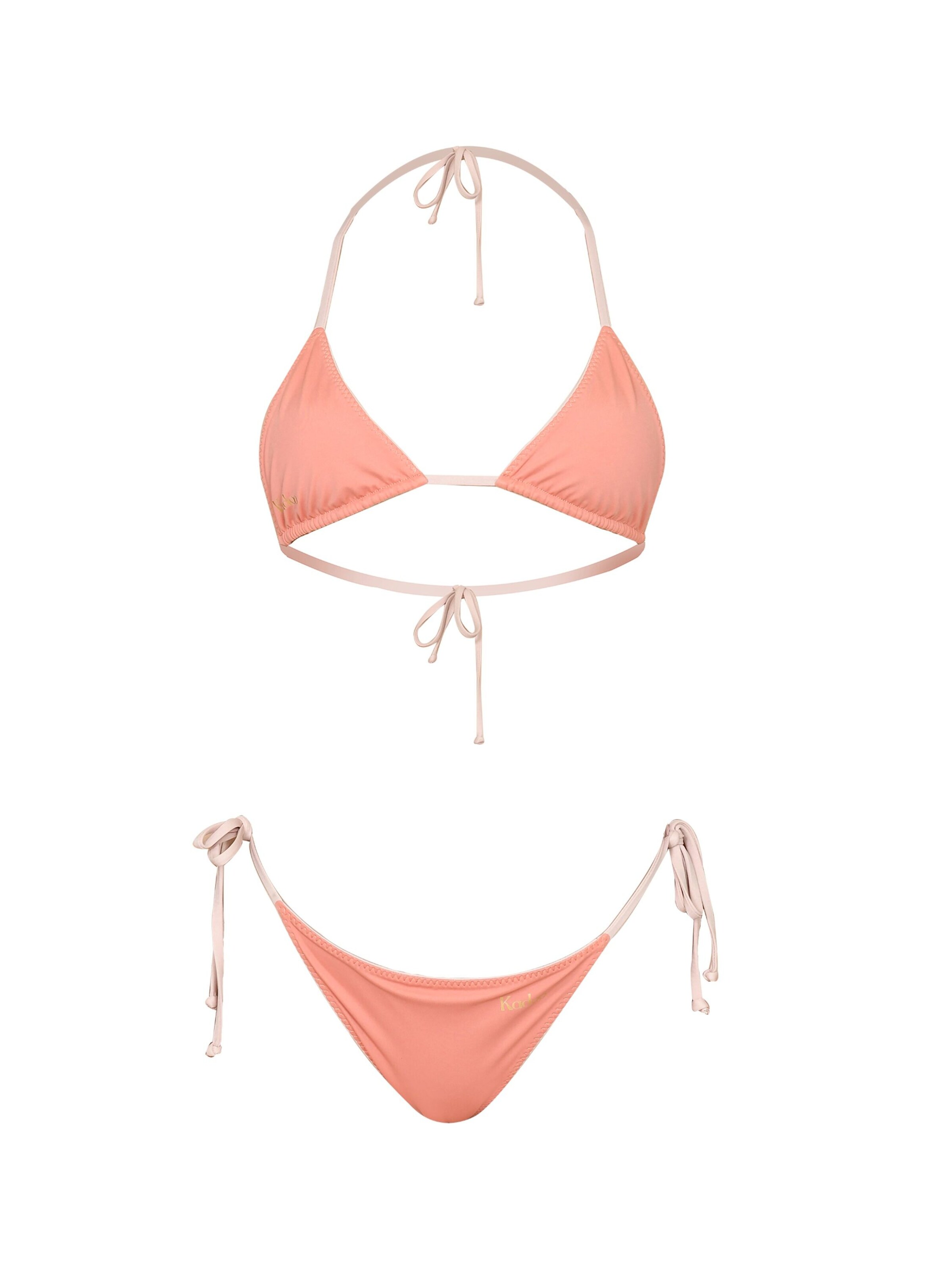 Kadoo Triangel Bikini in Orange: Vorderseite