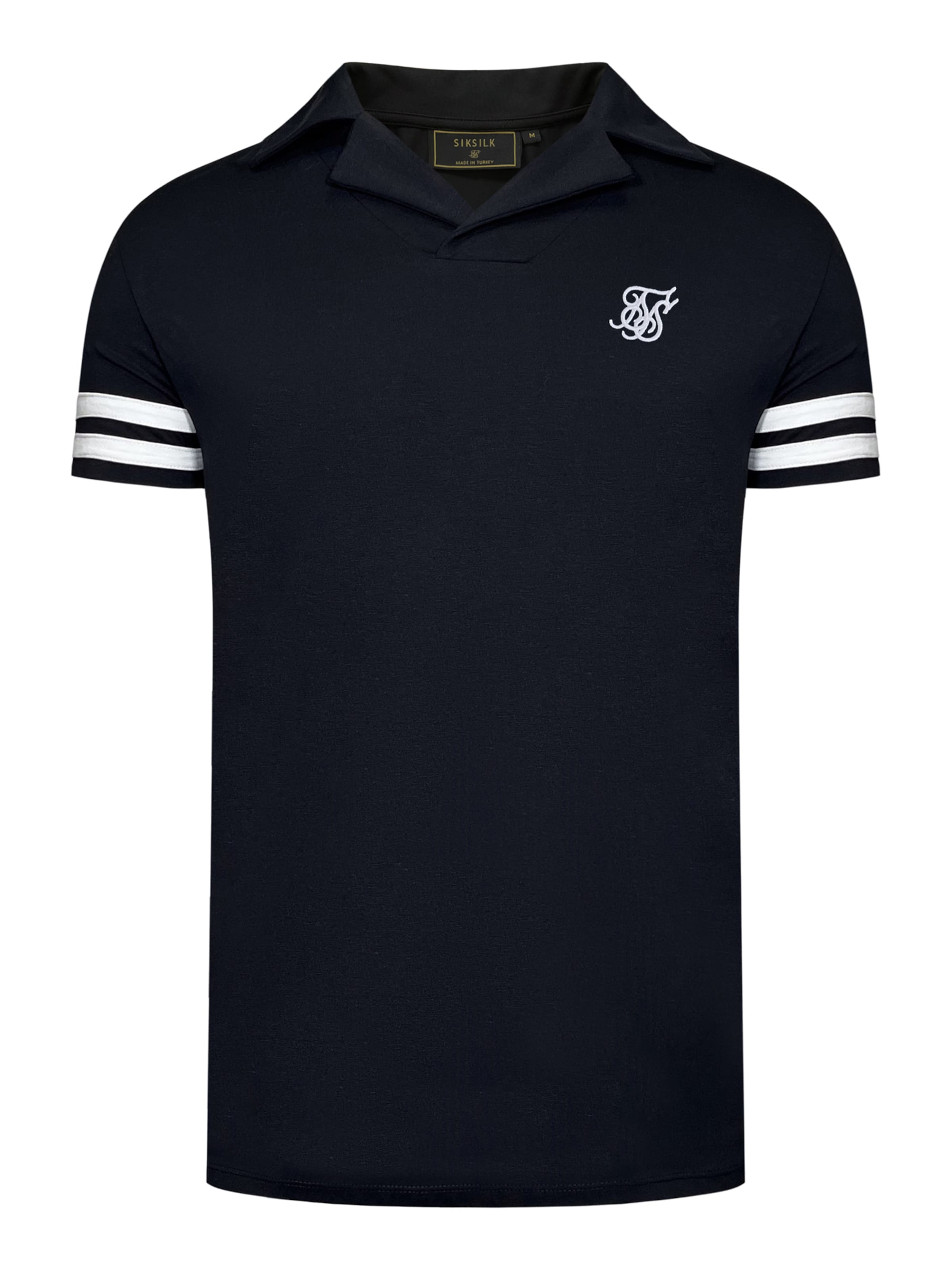 T-Shirt 'Turnier Revere' SikSilk en noir : devant