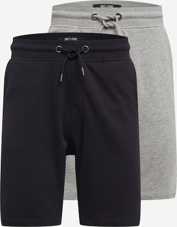 Only & Sons Regular Pants 'NEIL' in Grey: front
