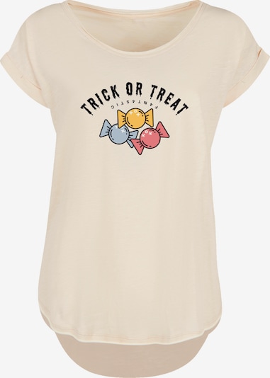 F4NT4STIC T-shirt 'Trick Or Treat Halloween' en beige / mélange de couleurs, Vue avec produit