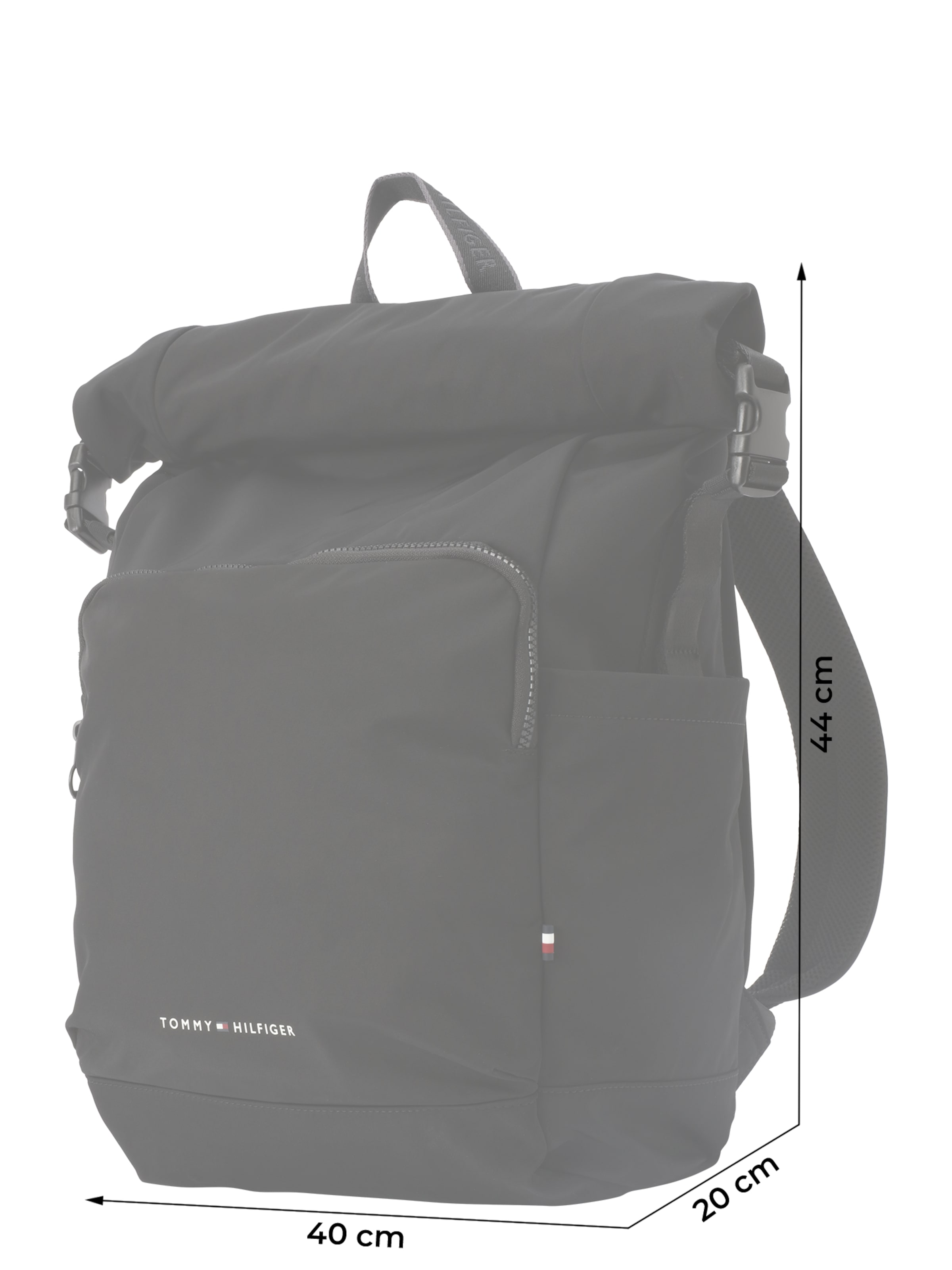 TOMMY HILFIGER Rucksack in Schwarz