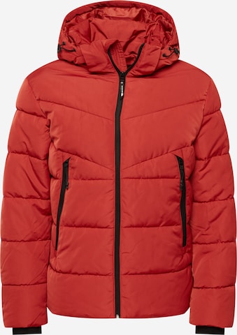 TOM TAILOR DENIM Winter Jacket in Red: front