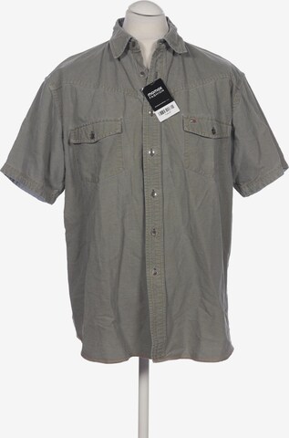 Tommy Jeans Button Up Shirt in XL in Green: front