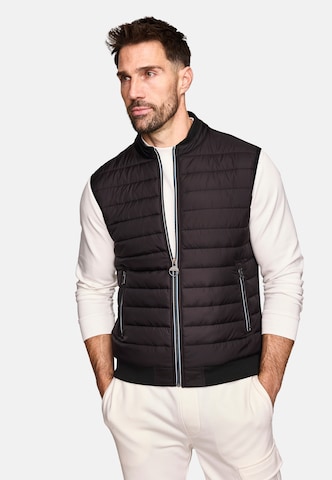 NEW CANADIAN Steppweste in Schwarz: Vorderseite