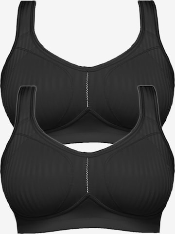 SUSA Bra 'Cremona' in Black: front