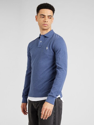 Polo Ralph Lauren Slim fit Shirt in Blauw: voorkant