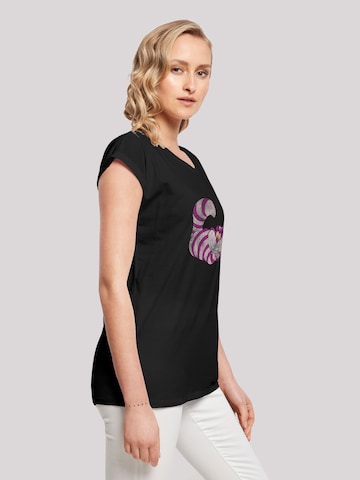 F4NT4STIC Shirt 'Disney Alice im Wunderland Cheshire Cat' in Zwart