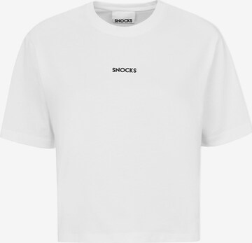 SNOCKS T-Shirt in Weiß: predná strana