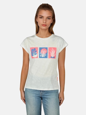 salzhaut Shirt 'UHL' in Wit: voorkant